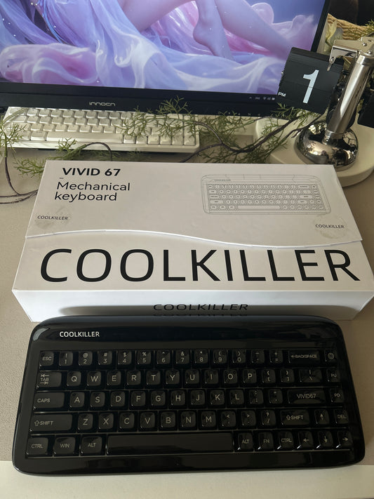 Unboxing Clearance ONLY 1 CoolKiller Raven Black Vivid67 Aluminum Mechanical Keyboard