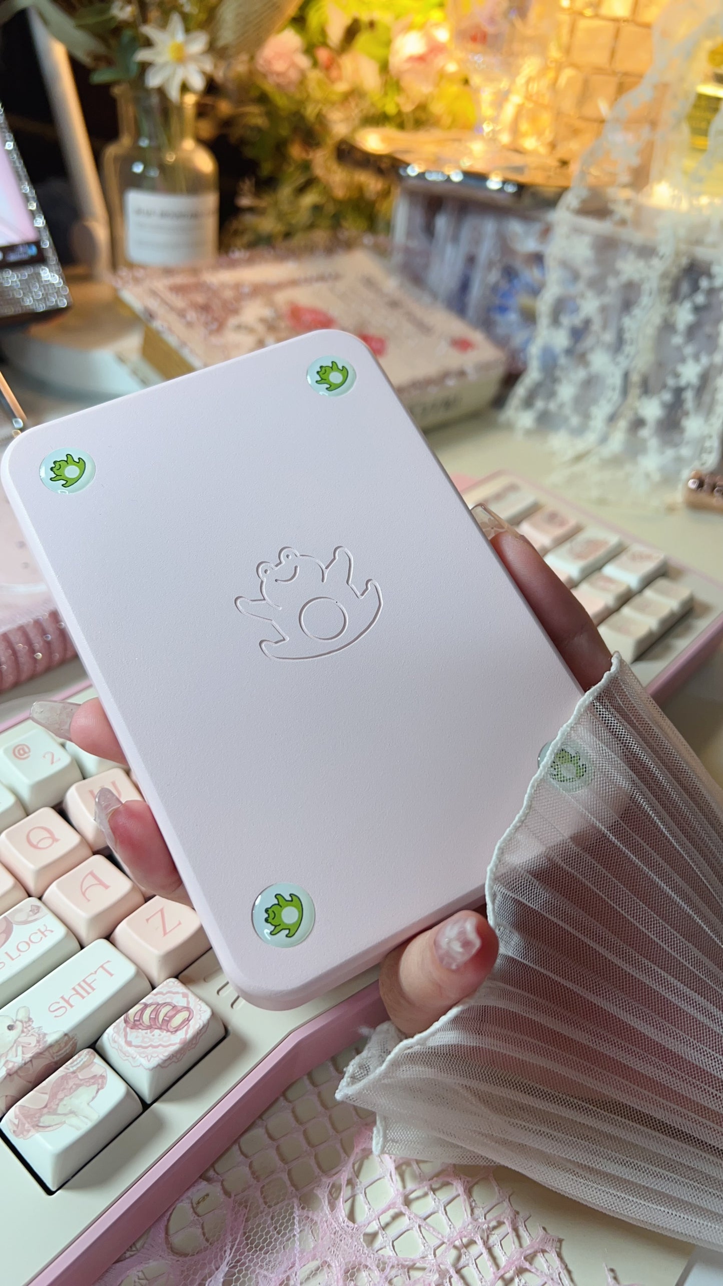 【Preorder】Prebuilt Kitten Alice Pink Beige Aluminum Customized Mechanical Keyboard