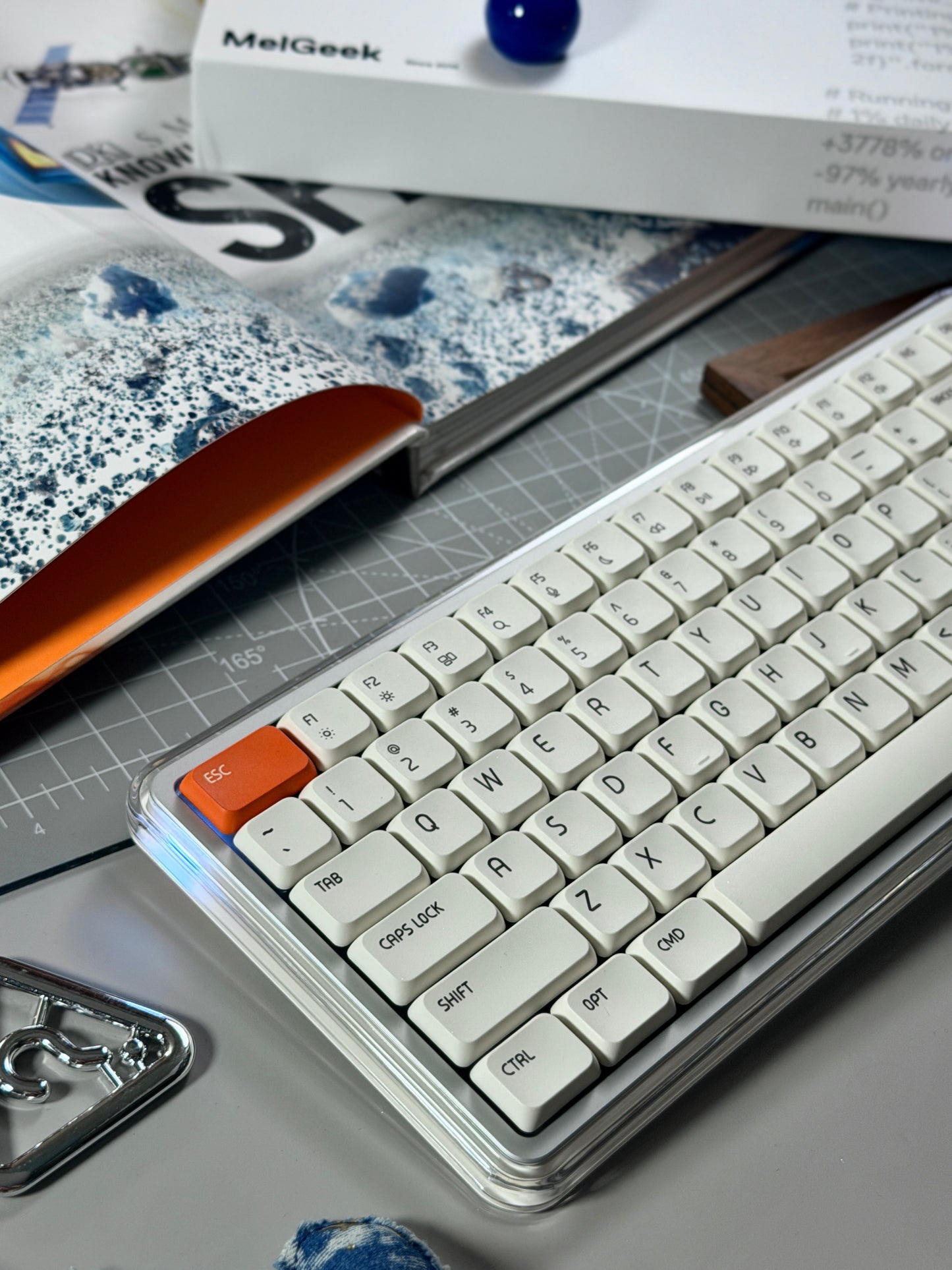 Unboxing Clearance ONLY 1 Instock MelGeek O2 Quiet Wireless Keyboard Low-Profile
