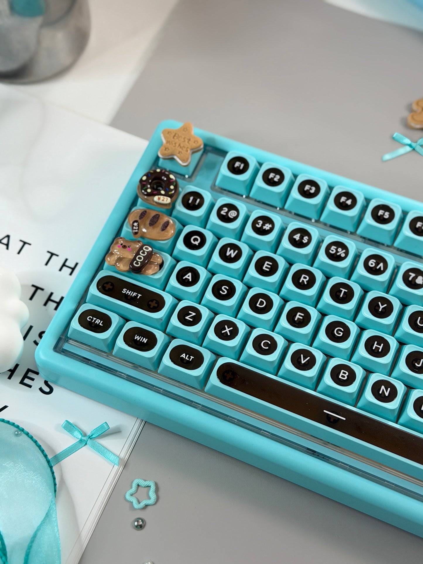 Unboxing Sample For Sales ONLY 1 Instock ainbell base99 mint green chocolate silent switch tri-mode wireless mechanical keyboard