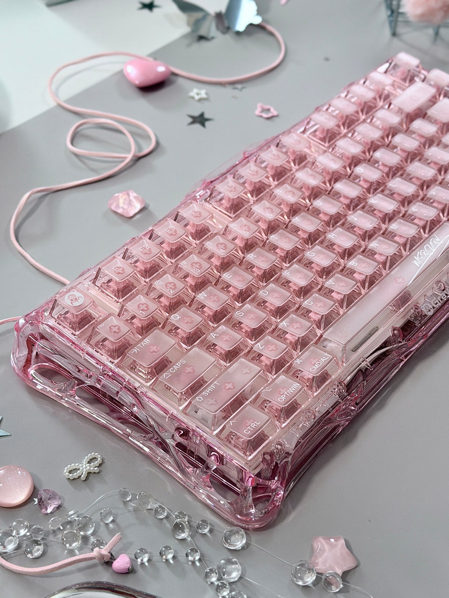 ONLY 1 Unboxing For Clearance Mercury K1 Lite - Crystal RoseMechanical Keyboard