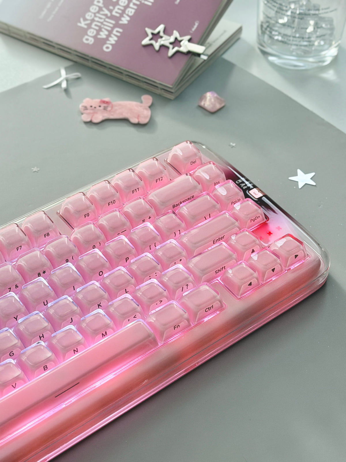 Unboxing Clearance ONLY 1 Instock XVX x CoolKiller CK75 SE Wireless Mechanical Keyboard Pink
