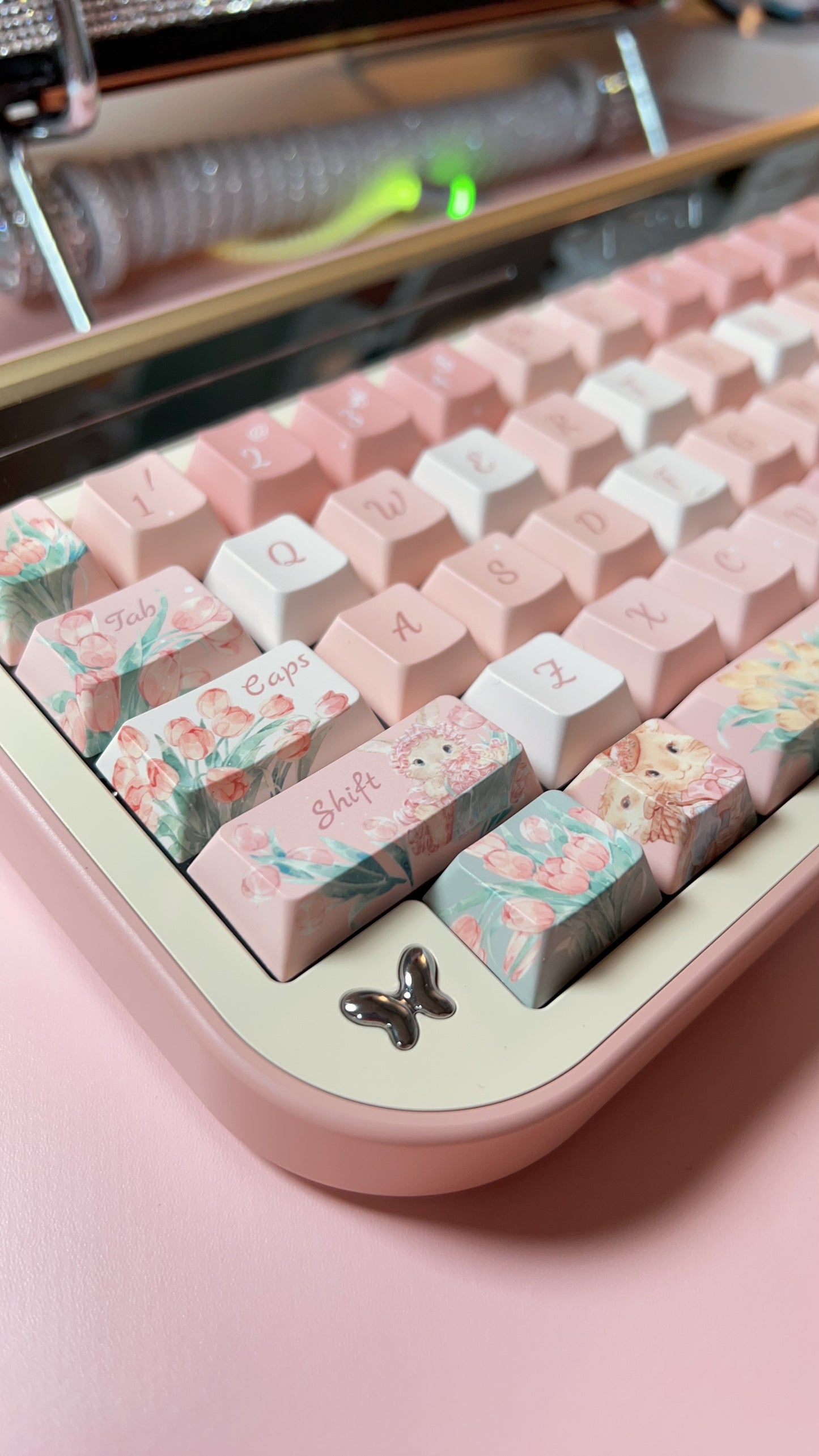 PREORDER Golden Pink Targa65 Aluminum Mechanical Customized Keyboard