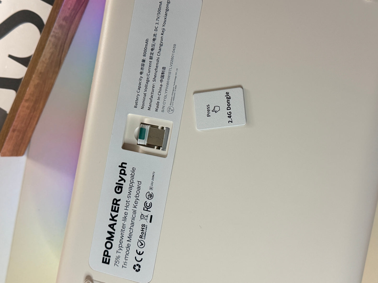 Unboxing Clearance ONLY 1 Instock EPOMAKER Glyph75 Typewriter Mechanical Keyboard