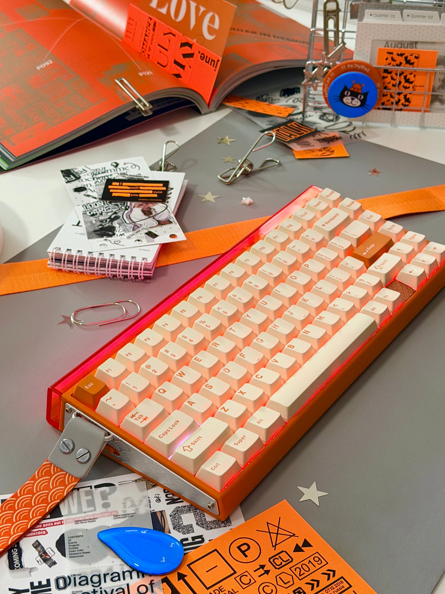 Unboxing Sample For Sales ONLY 1 Instock Orange AULA Hero 75 HE Tri-Mode Magnetic Keyboard