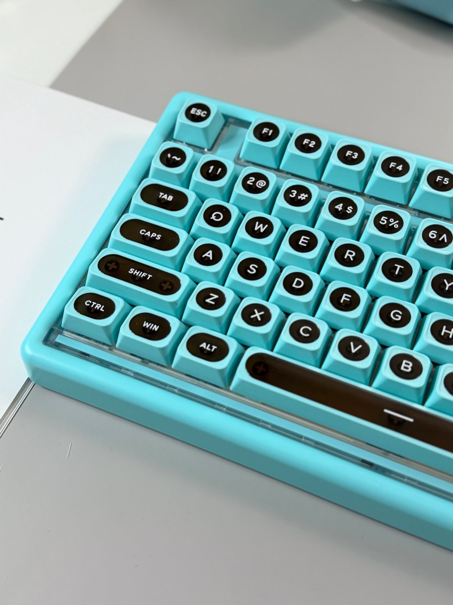 Unboxing Sample For Sales ONLY 1 Instock ainbell base99 mint green chocolate silent switch tri-mode wireless mechanical keyboard