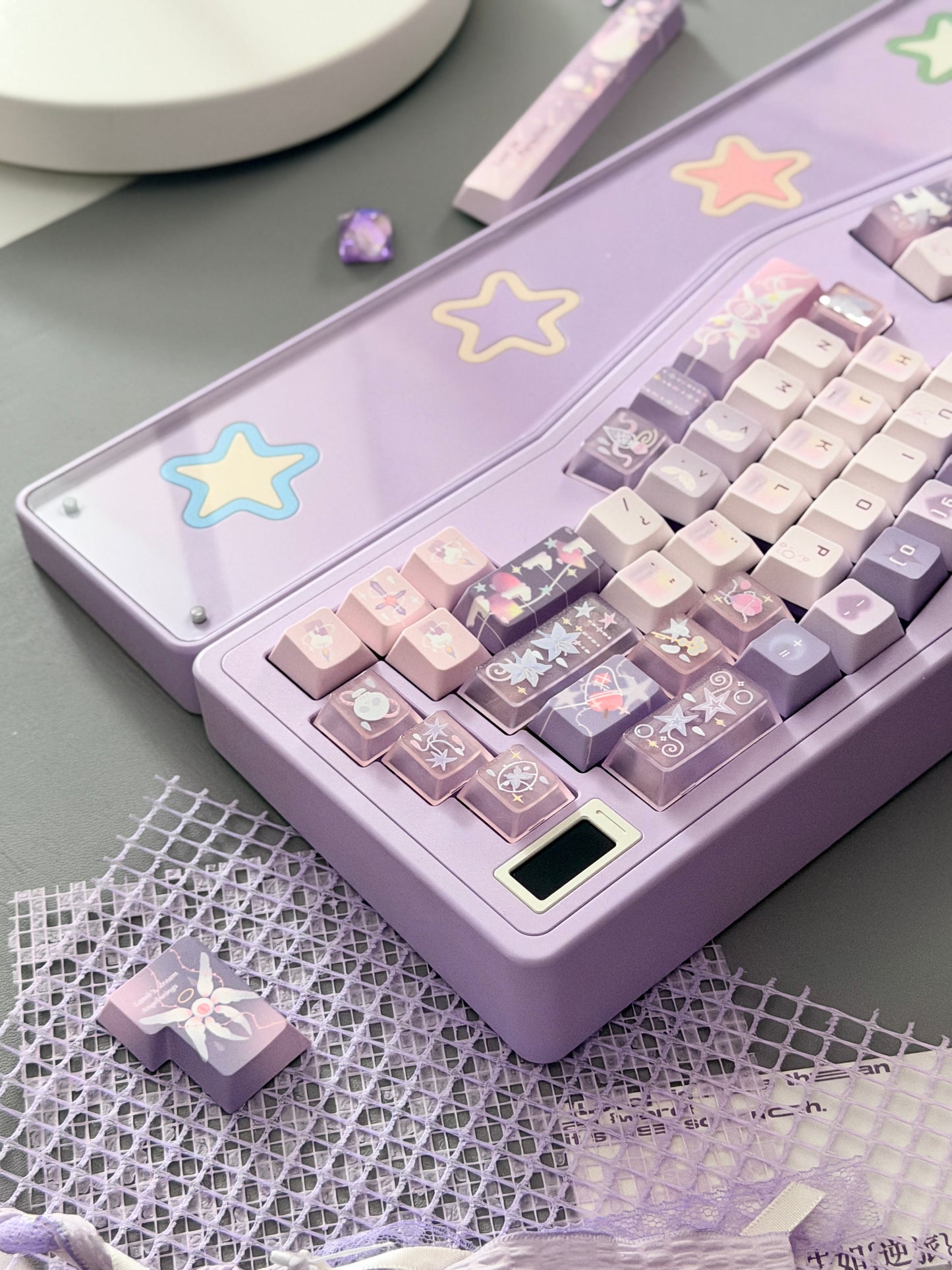 ONLY 1 instock Prebuilt StarAlice Aluminum Customized Mechanical Keyboard With Wrist rest