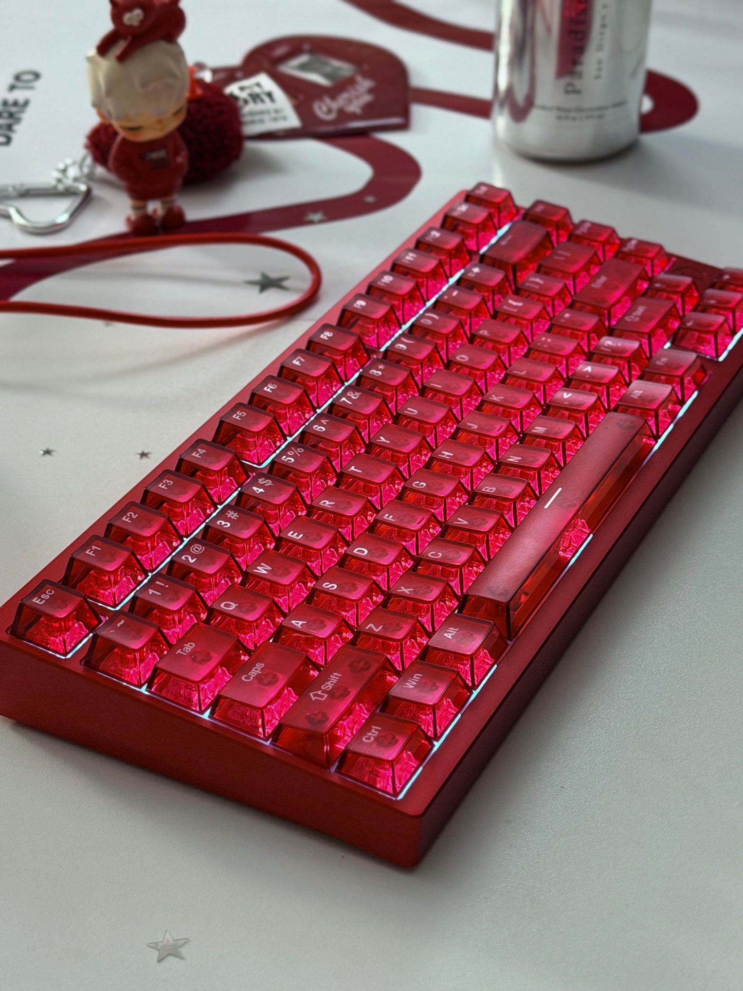 Unboxing Clearance ONLY 1 Instock IROK MG75 V2 HE Anodized Red GAMING Keyboard