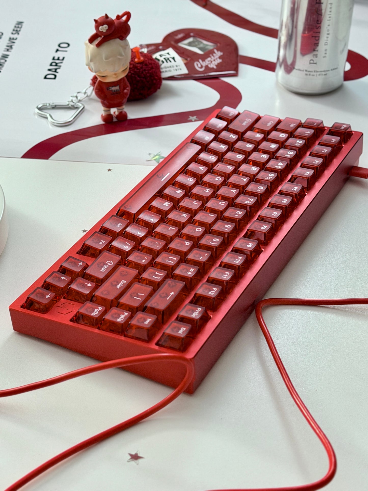 Unboxing Clearance ONLY 1 Instock IROK MG75 V2 HE Anodized Red GAMING Keyboard