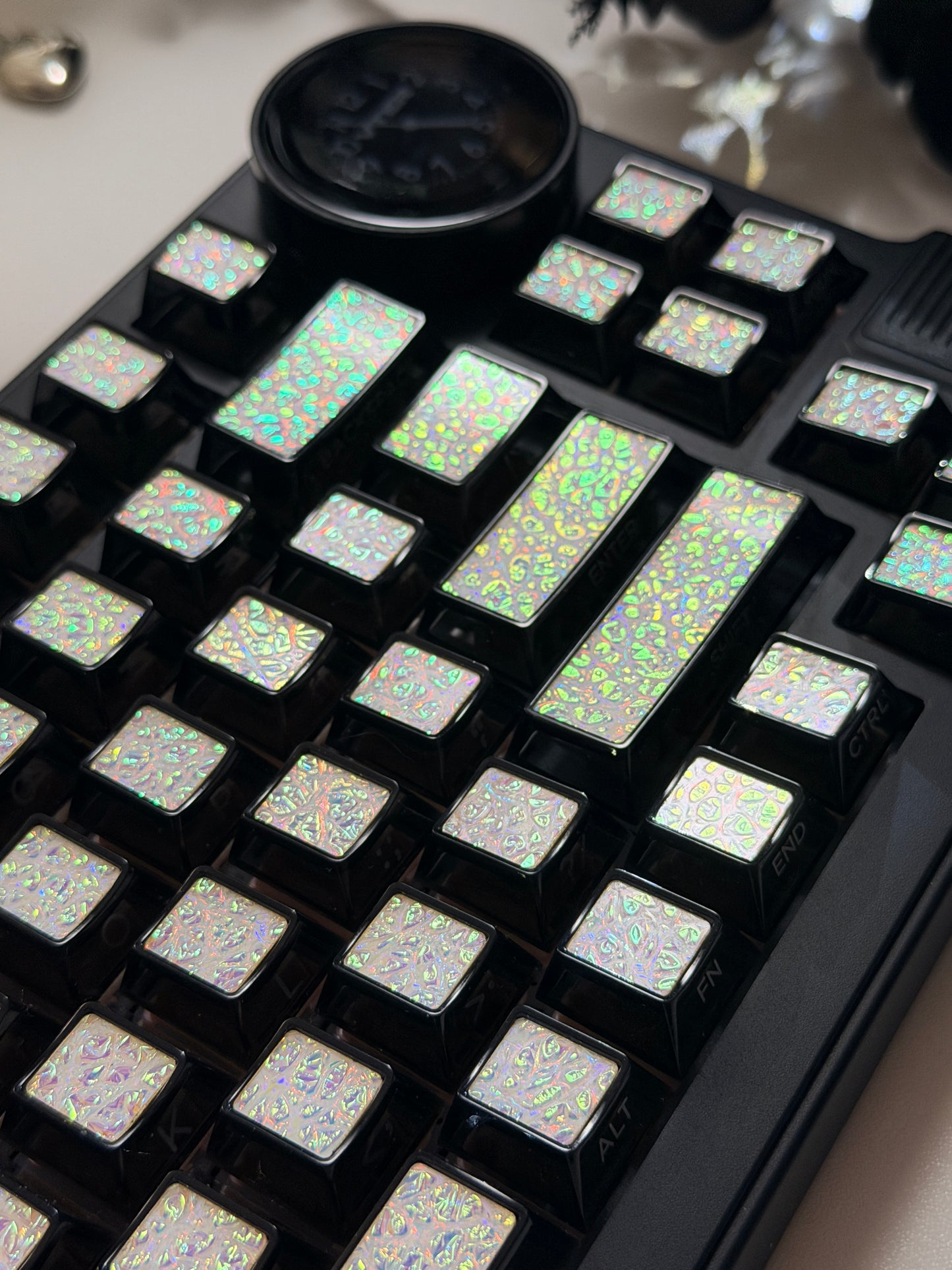 #0251Metal Paint Mixing Coated Keycap Cherry Profile (Not including keyboard)