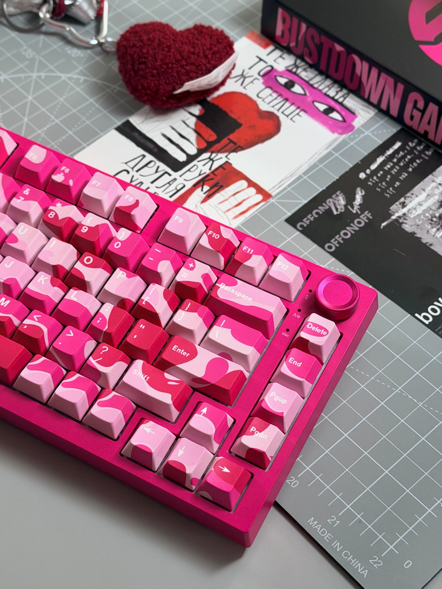 Unboxing Clearance ONLY 1 Instock YUNZII RT75 PRO Magnetic Switch Wireless Gaming Keyboard + Pink Camo Keycaps