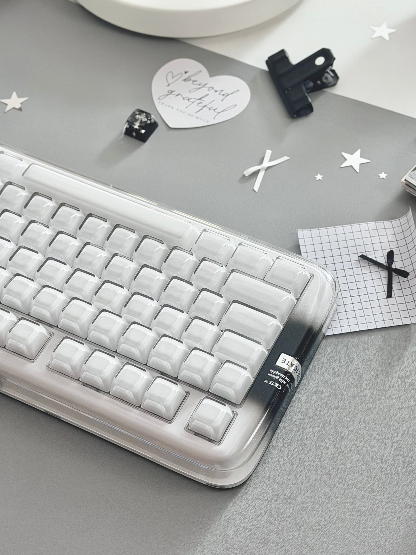 Unboxing Clearance ONLY 1 Instock XVX x CoolKiller CK75 SE Wireless Mechanical Keyboard Smokey White