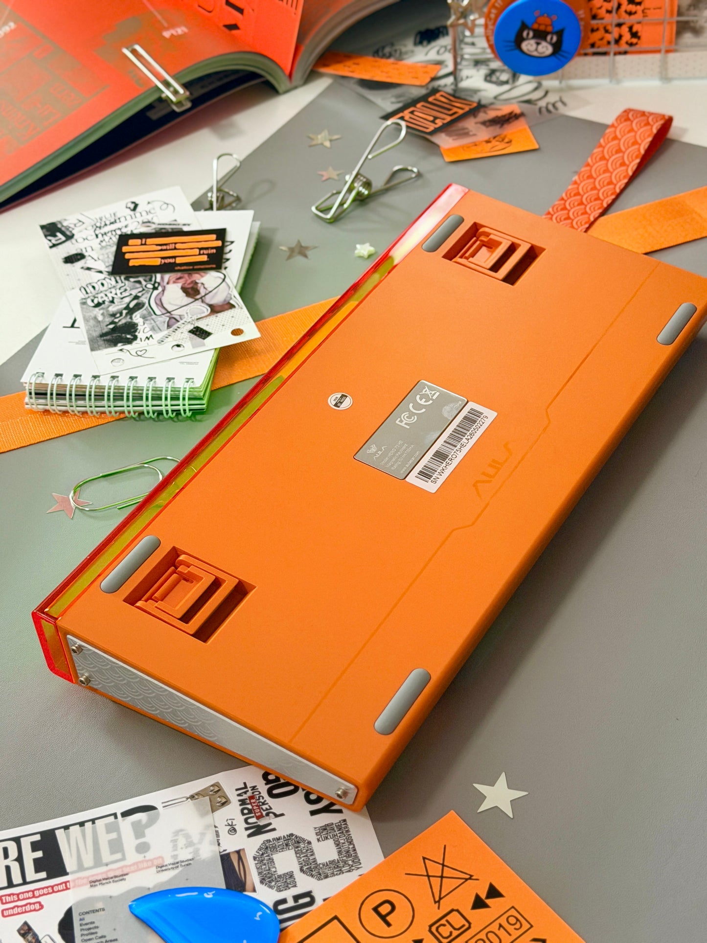 Unboxing Sample For Sales ONLY 1 Instock Orange AULA Hero 75 HE Tri-Mode Magnetic Keyboard