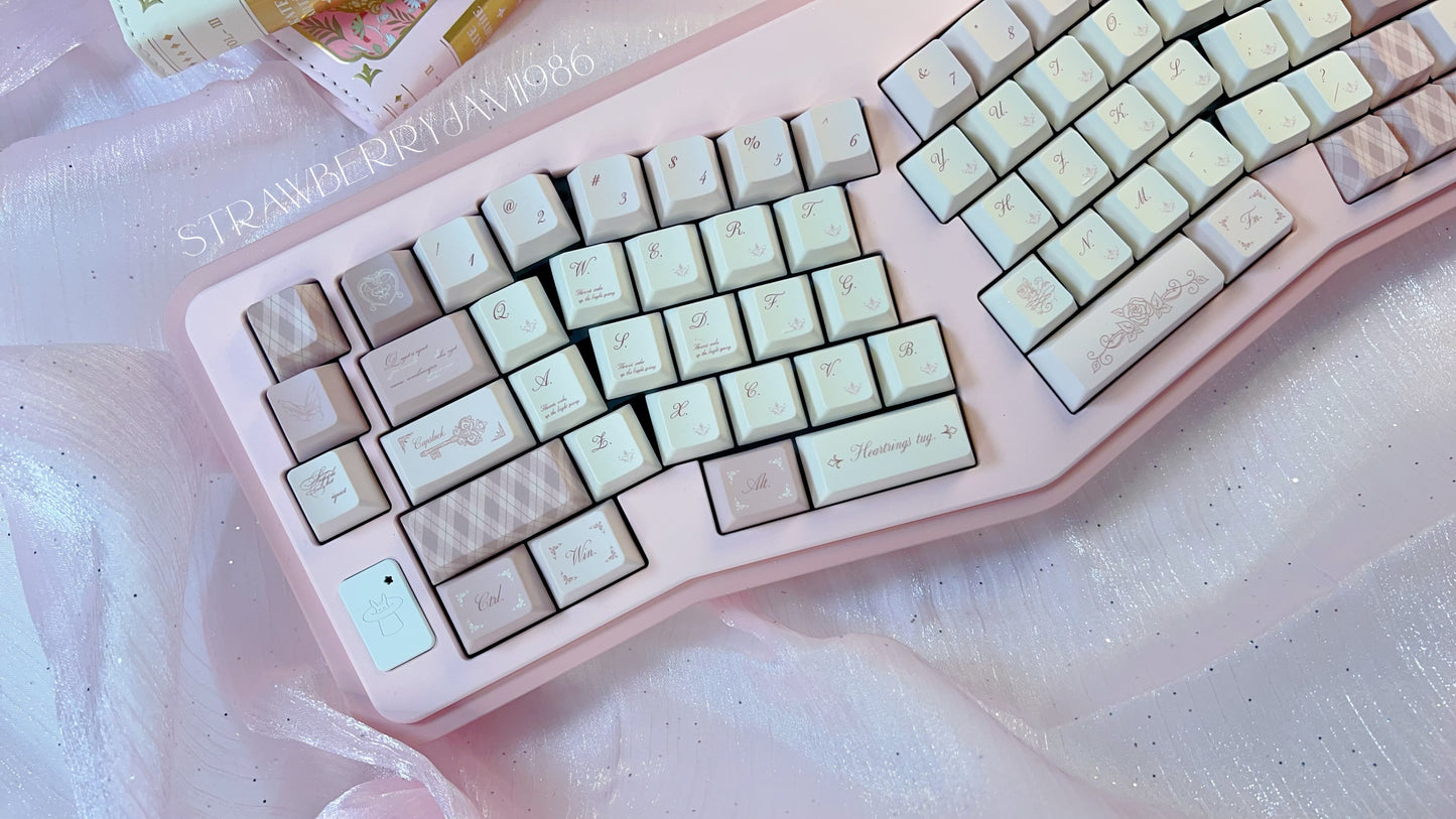 Prebuilt Vlice Pink Aluminum Customized Mechanical Keyboard