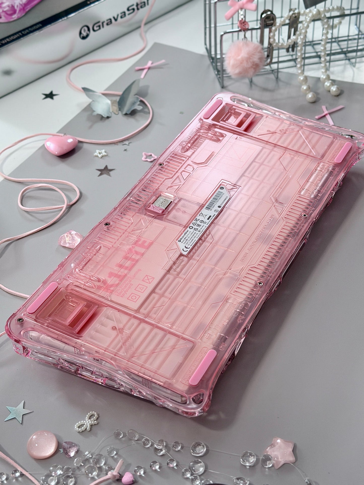 ONLY 1 Unboxing For Clearance Mercury K1 Lite - Crystal RoseMechanical Keyboard