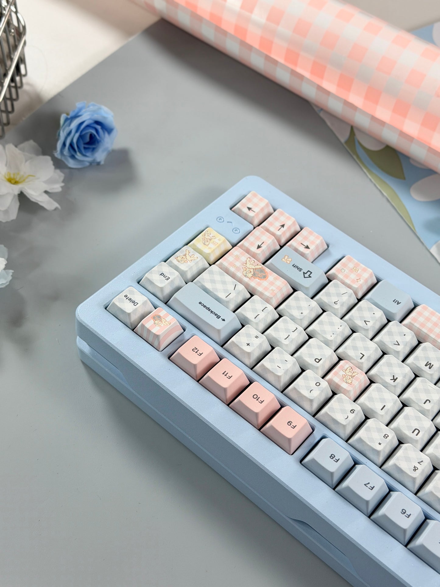 ONLY 1 instock My Prebuilt Aluminum Customized Mechanical Keyboard Tutor75 + Cat Number Pad