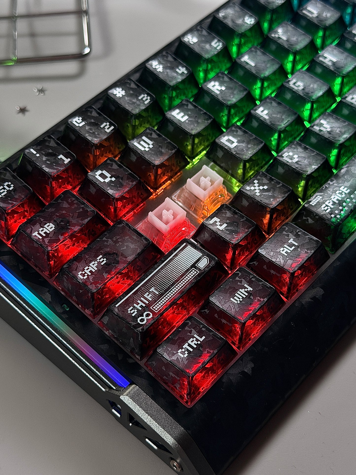 Unboxing Clearance ONLY 1 Instock ATTACK SHARK R68 HE Carbon Fiber Rapid Trigger Gaming Keyboard Magnetic Switch