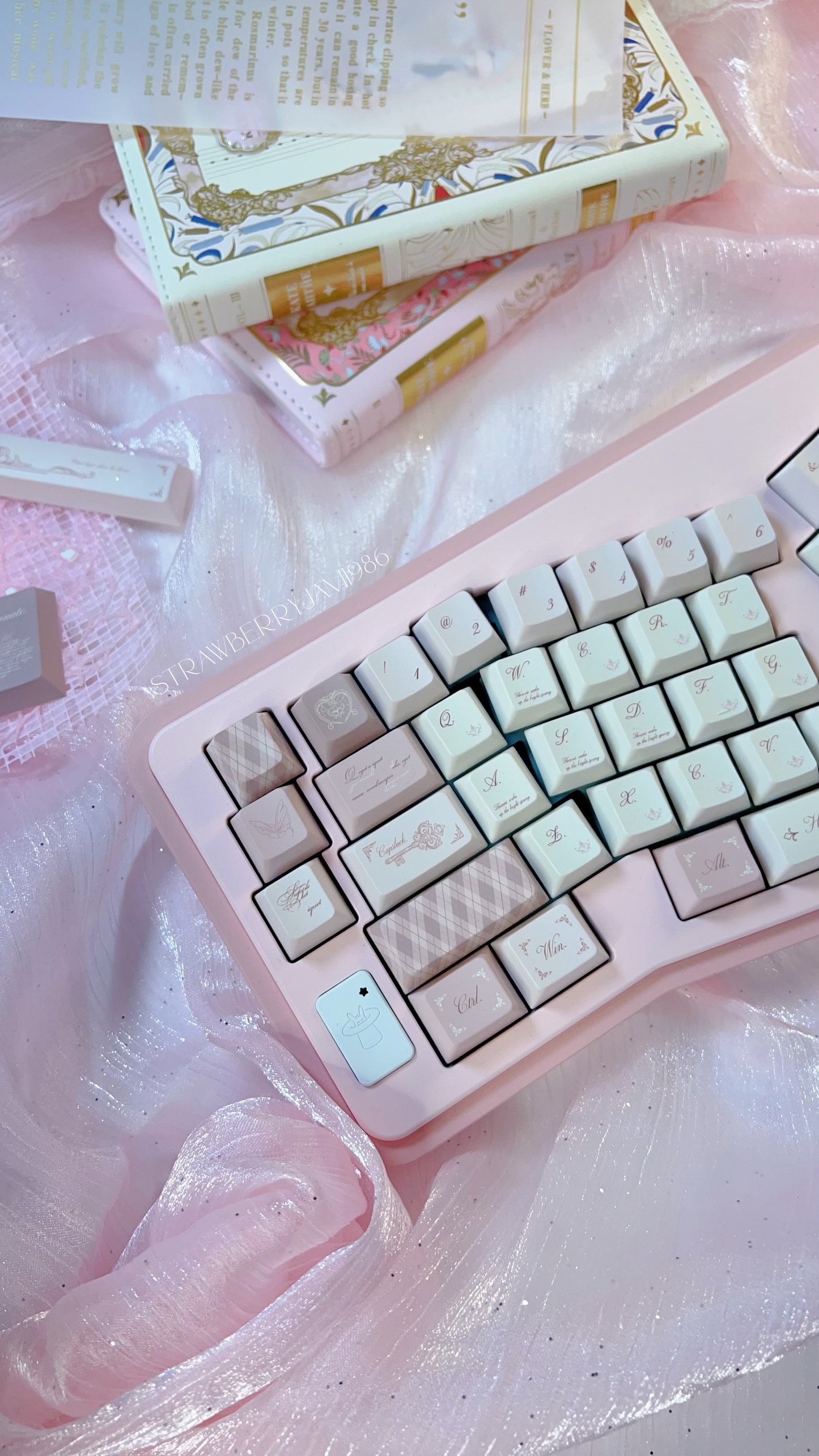 Prebuilt Vlice Pink Aluminum Customized Mechanical Keyboard