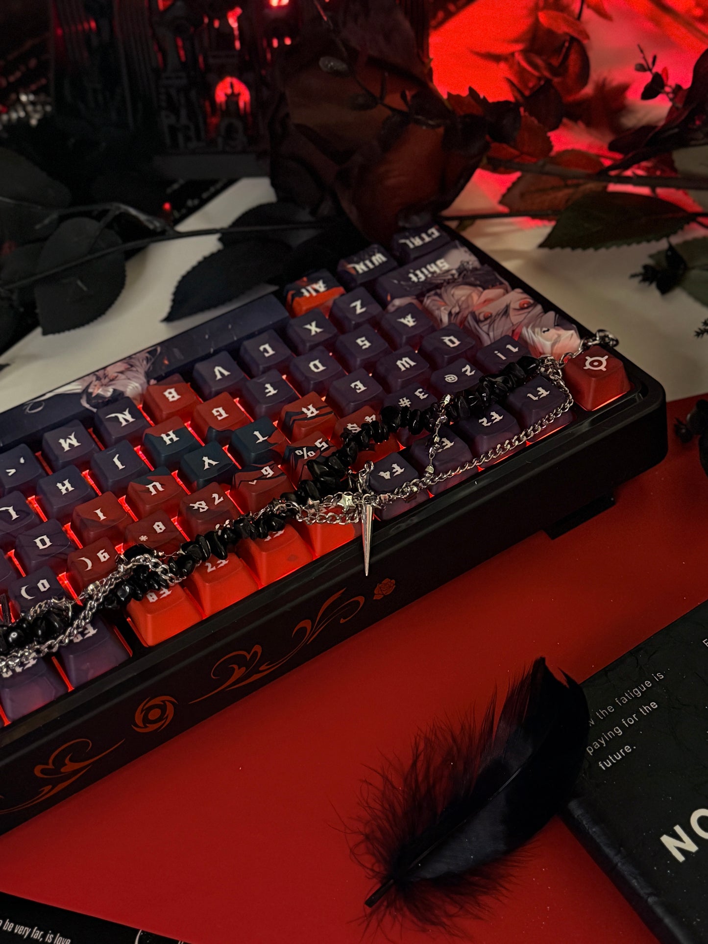 Unboxing For Sales ARTEMIS K719 PRO Anime RGB Gaming Mechanical Keyboard(not including shooting decoration)