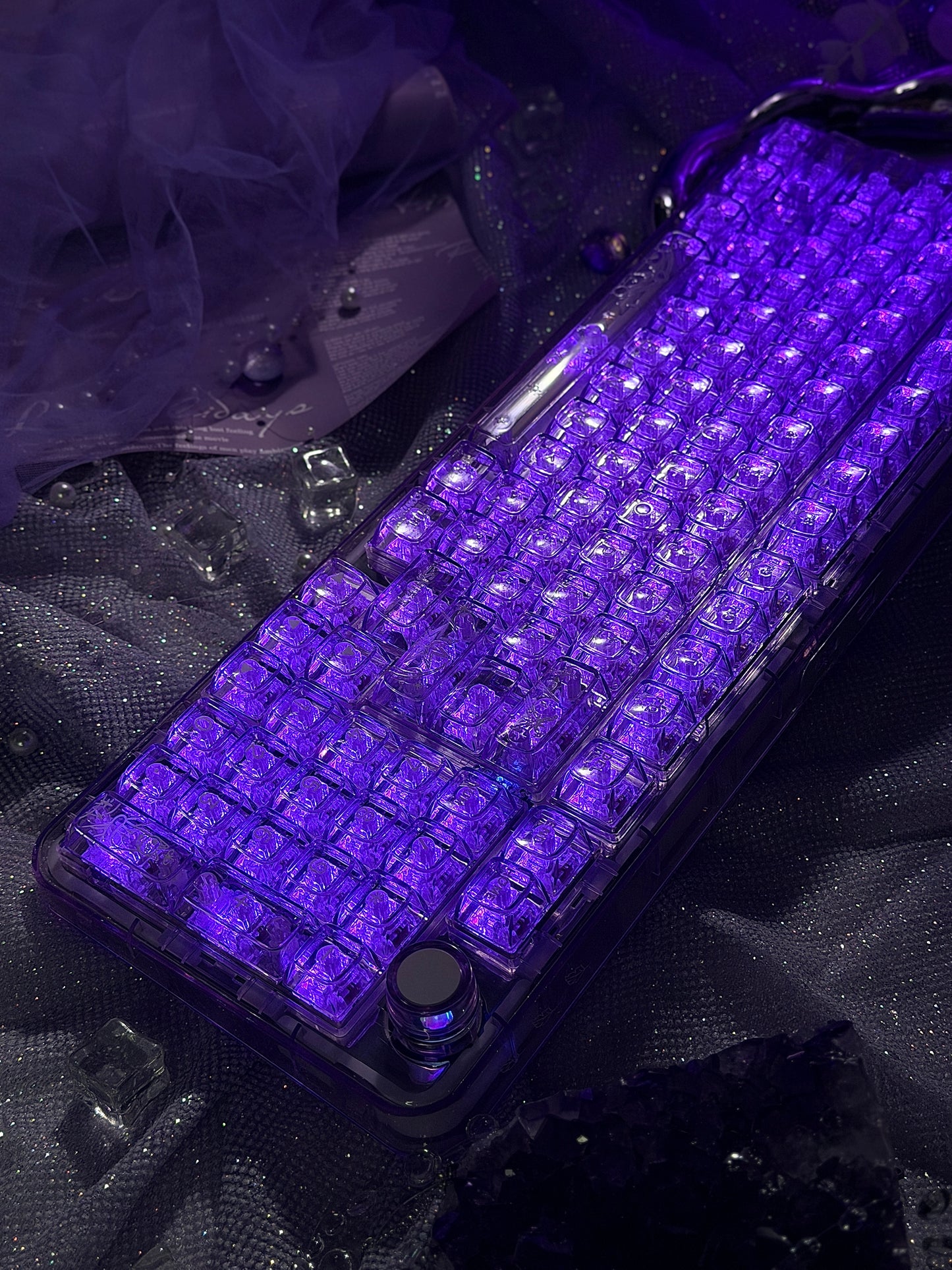 Sample For Sale ONLY 1 Instock YUNZII X98 Wireless Mechanical Gaming Keyboard (Purple, Crystal Switch)