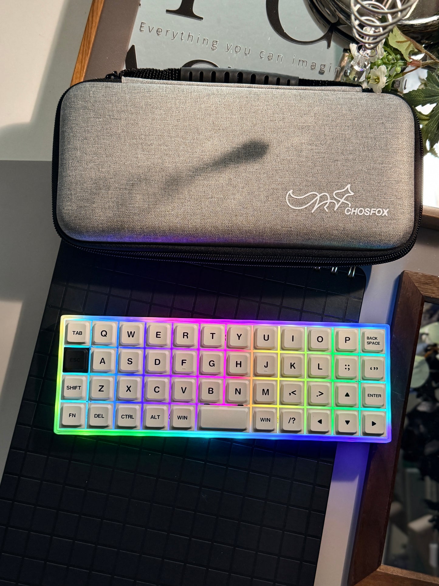 Unboxing Clearance ONLY 1 Instock Chosfox Geonix Rev.2.5 Mini 40% Low-Profile Mechanical Keyboard
