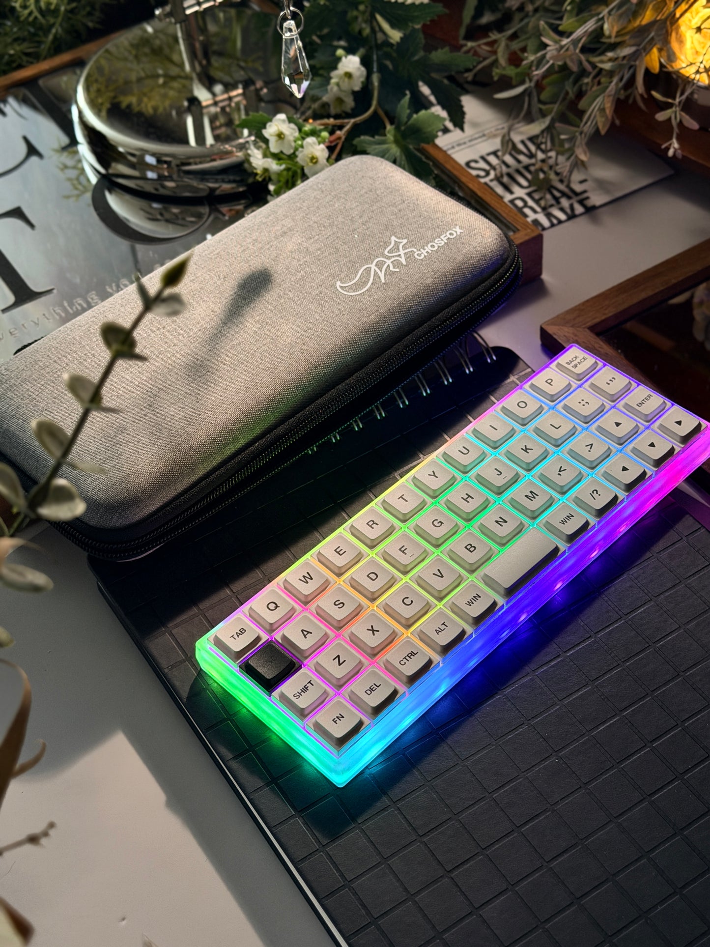 Unboxing Clearance ONLY 1 Instock Chosfox Geonix Rev.2.5 Mini 40% Low-Profile Mechanical Keyboard