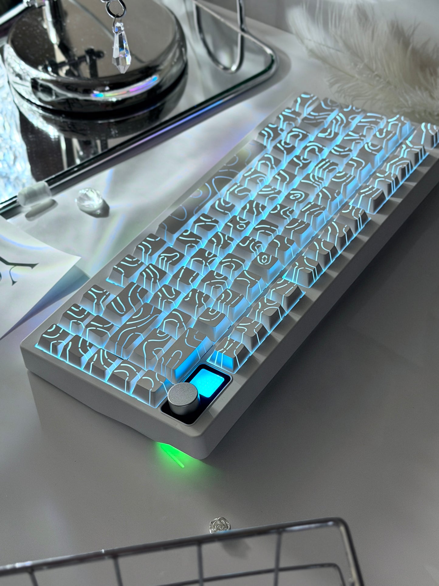 Unboxing ONLY 1 Instock ELECFOX SPECTRA75 Mechanical Gaming Keyboard Wireless RGB Backlight Dot Matrix Display