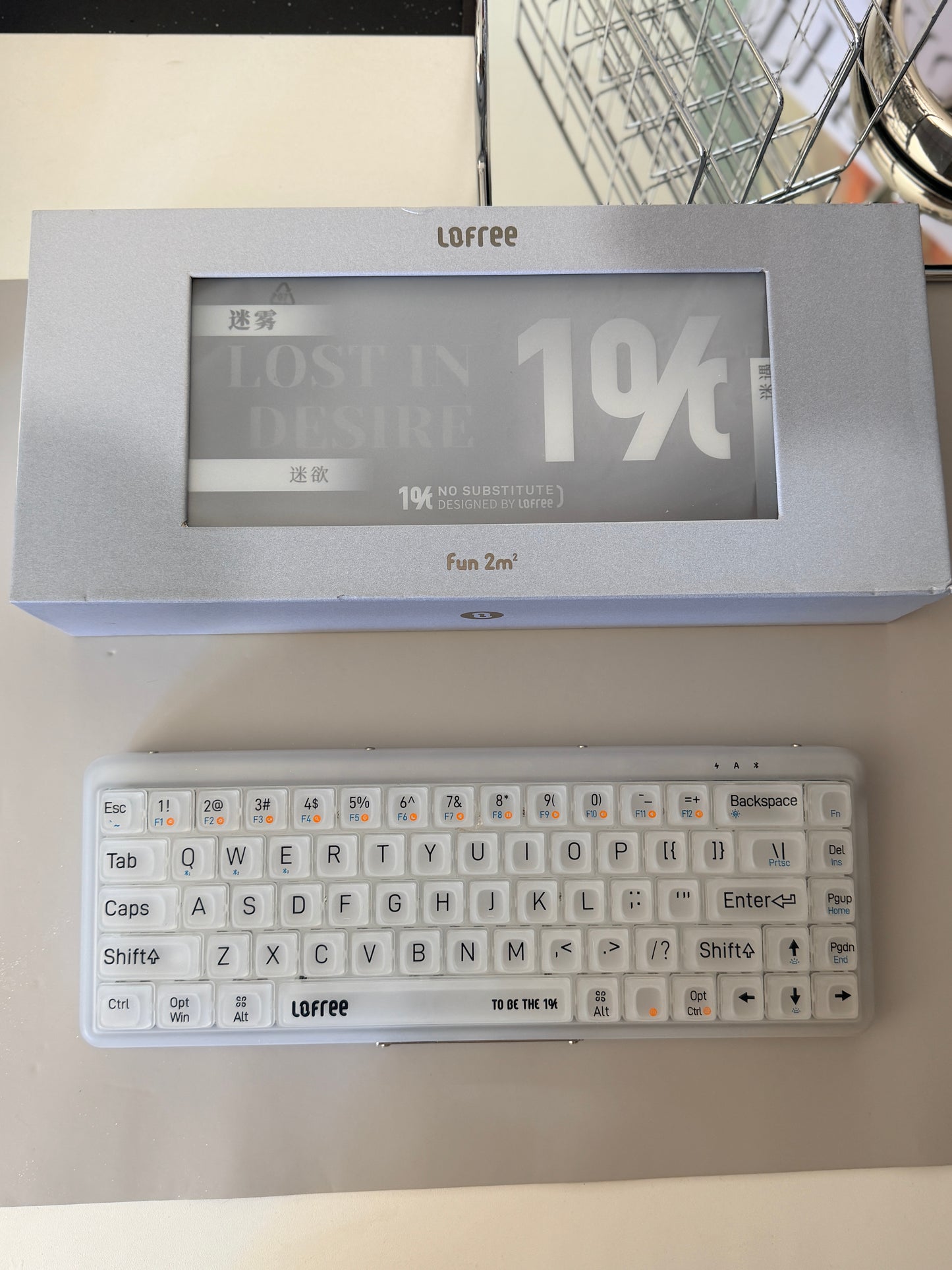 Unboxing Clearance ONLY 1 Instock LOFREE 1% Misty White Foggy Matte Wireless Mechanical Keyboard