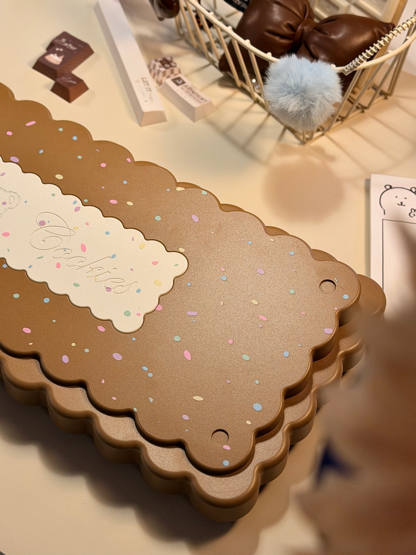 ONLY 1 Instock Prebuilt Aluminum Customized Mechanical Keyboard Cookies75 Brown Sugar Set