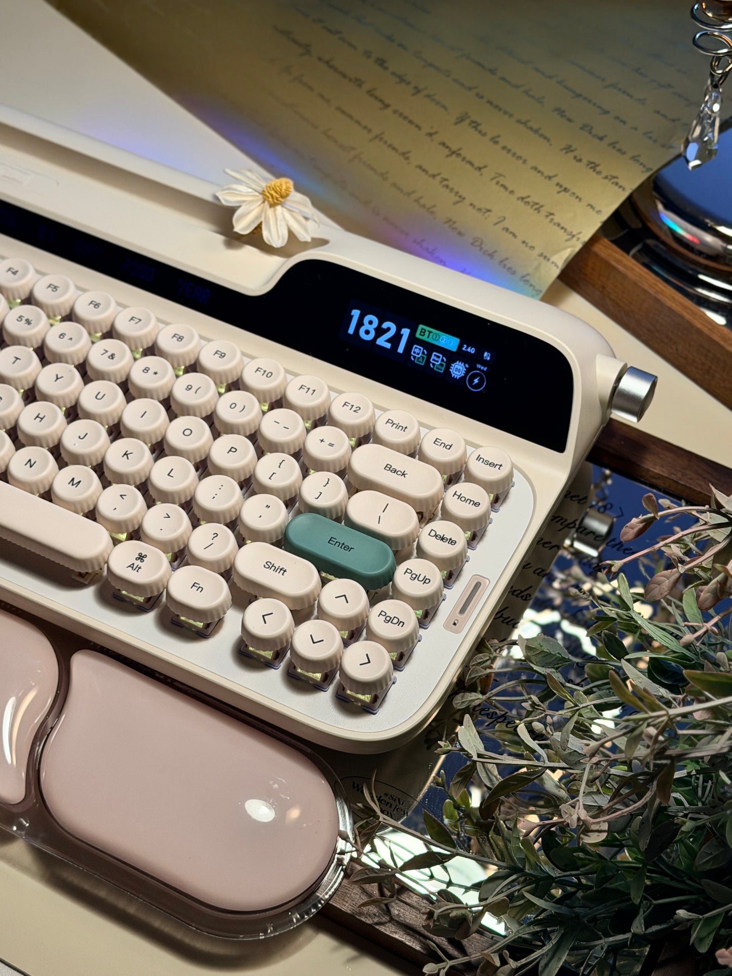 Unboxing Clearance ONLY 1 Instock EPOMAKER Glyph75 Typewriter Mechanical Keyboard