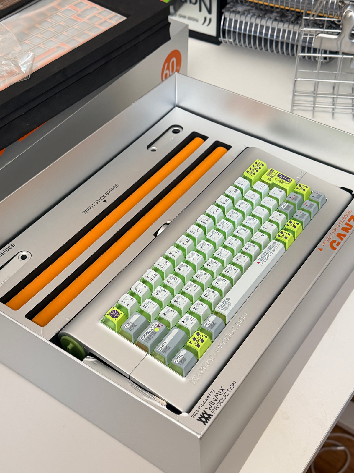 ONLY 1 Instock Prebuilt Aluminum Custom Mechanical Keyboard Ganzo60 Set  | Wireless | Backlit