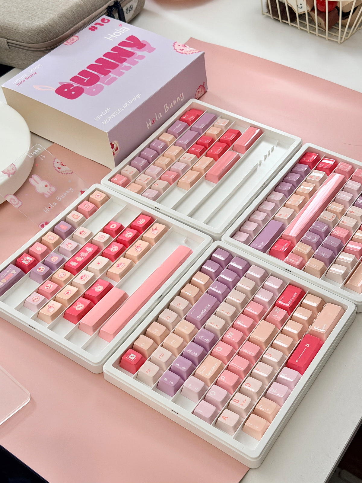 ONLY 1 Instock Prebuilt Targa98 Anordized Pink Aluminum Custom Mechanical Keyboard