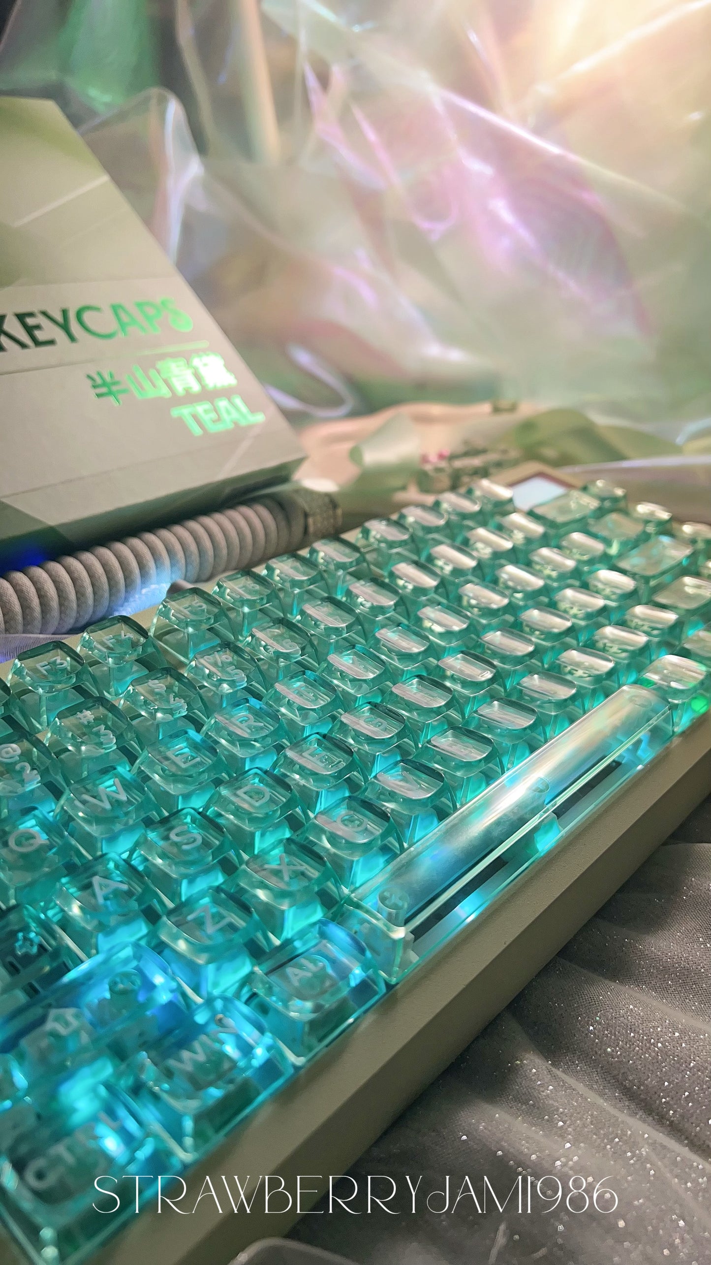 [only 1 Instock] Prebuilt ZOOM75 Green Aluminum Customized Mechanical Keyboard