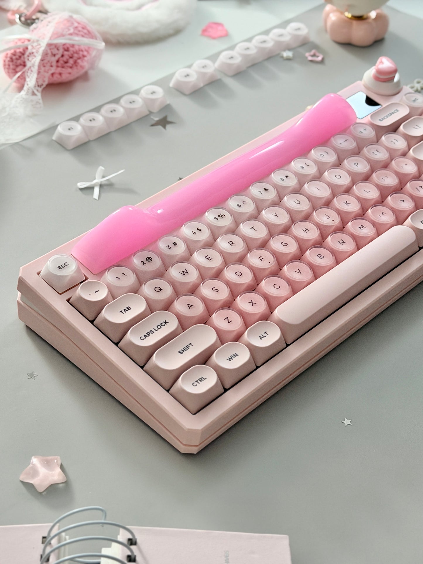 Unboxing Clearance ONLY 1 Instock WOMIER K80 MECHANICAL KEYBOARD With Cat Ear Light Box