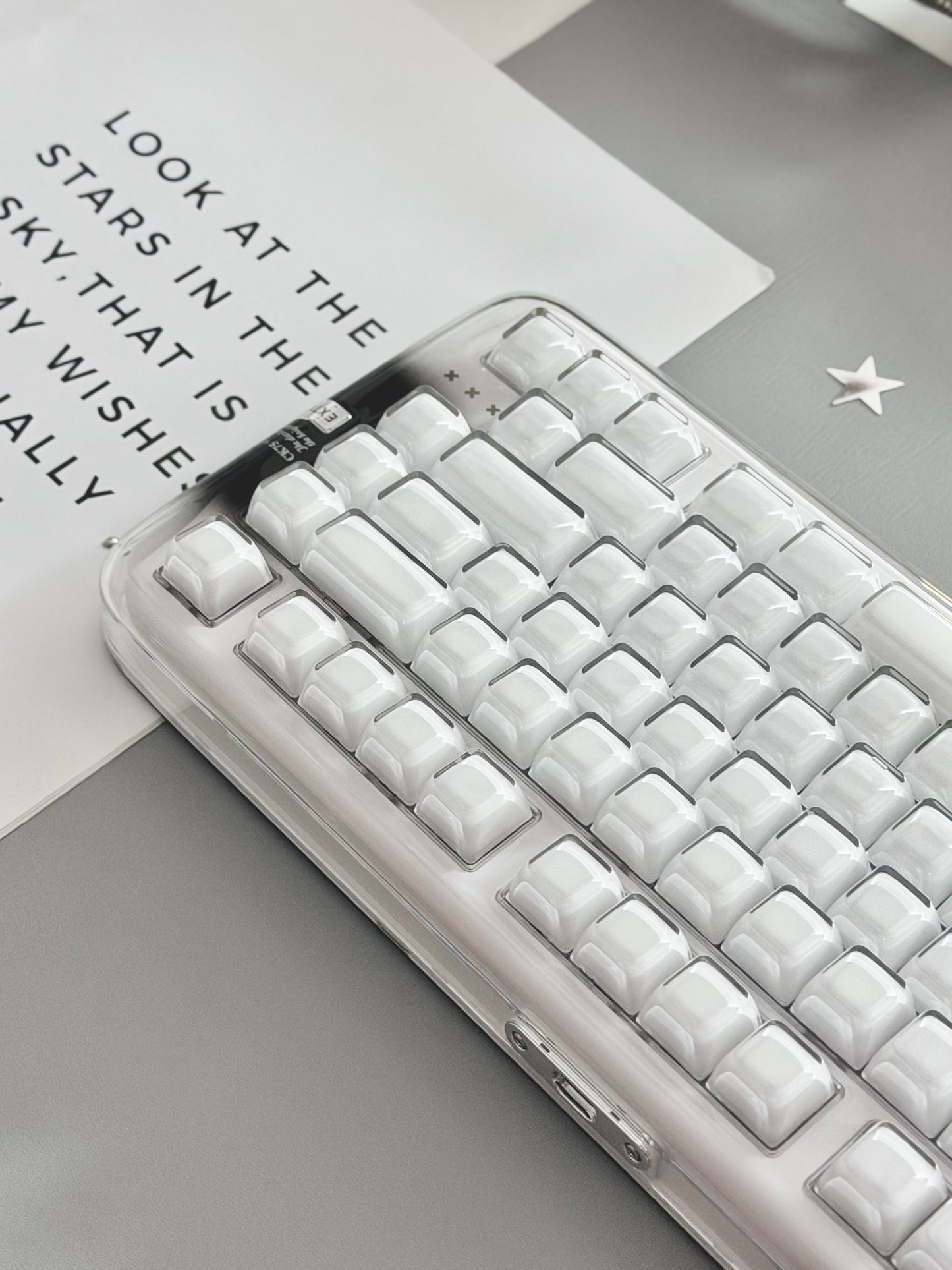 Unboxing Clearance ONLY 1 Instock XVX x CoolKiller CK75 SE Wireless Mechanical Keyboard Smokey White