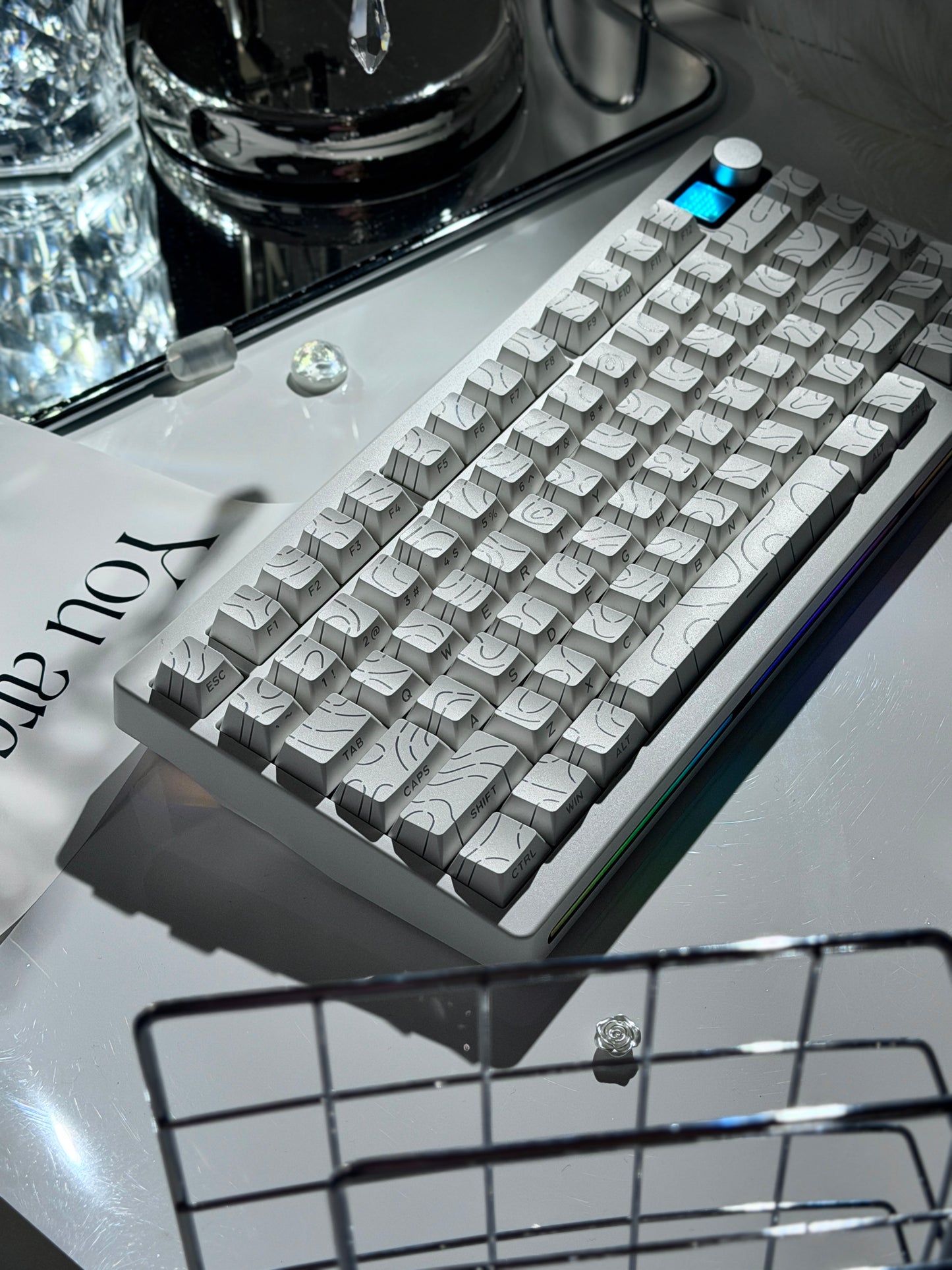 Unboxing ONLY 1 Instock ELECFOX SPECTRA75 Mechanical Gaming Keyboard Wireless RGB Backlight Dot Matrix Display