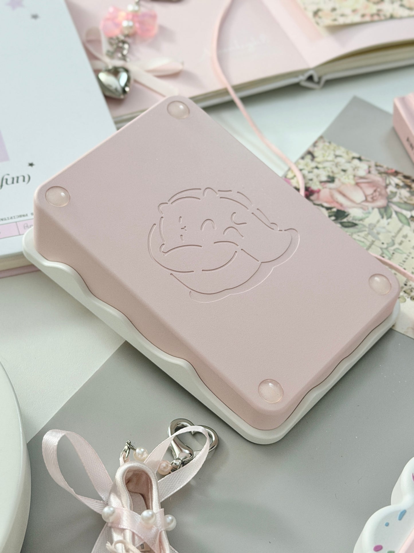 ONLY 1 Instock Prebuilt Aluminum Customized Mechanical Keyboard Cookies75 Pink Sugar Set & Cake Pad