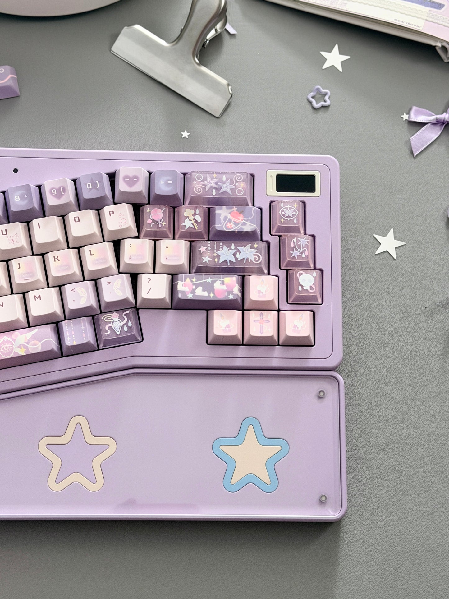 ONLY 1 instock Prebuilt StarAlice Aluminum Customized Mechanical Keyboard With Wrist rest