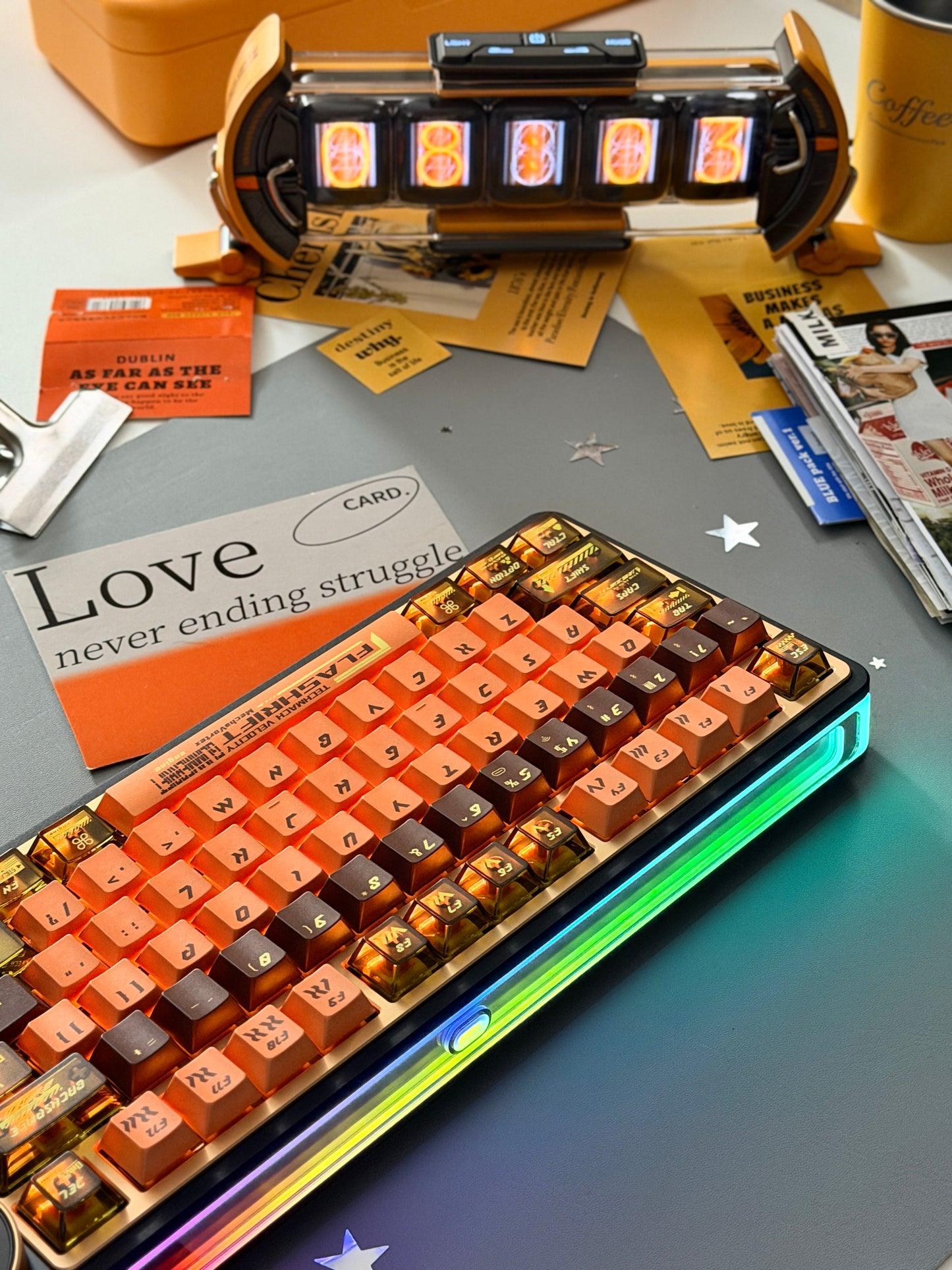 Unboxing Clearance ONLY 1 Instock Keychron Z1 Max Aluminum Mechanical Keyboard Wireless, RGB Backlit & Screen Knob