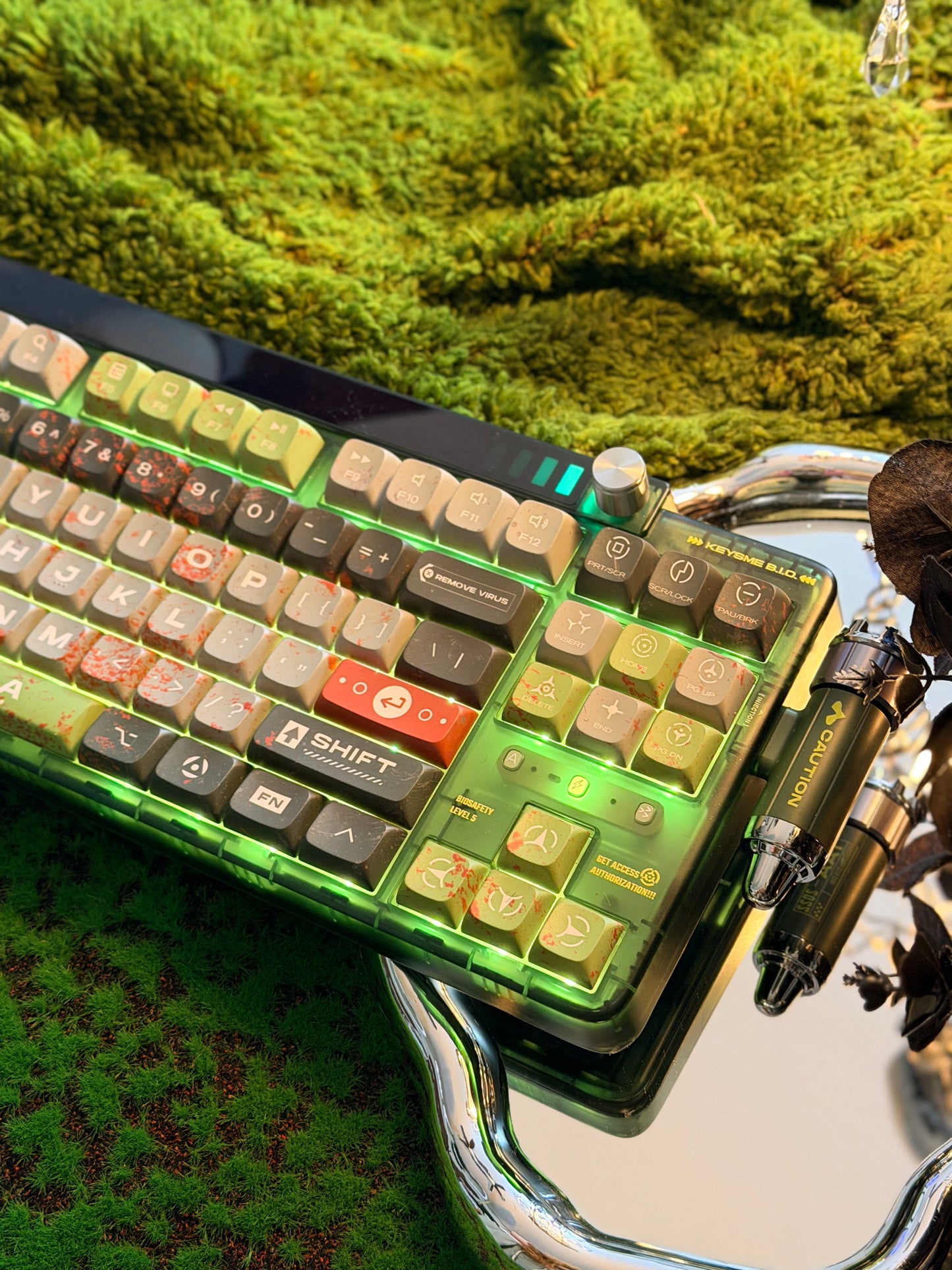 Unboxing Sample For Sale ONLY 1 Instock Keysme Lunar 01 Green Mechanical Keyboard- Ghost Ship