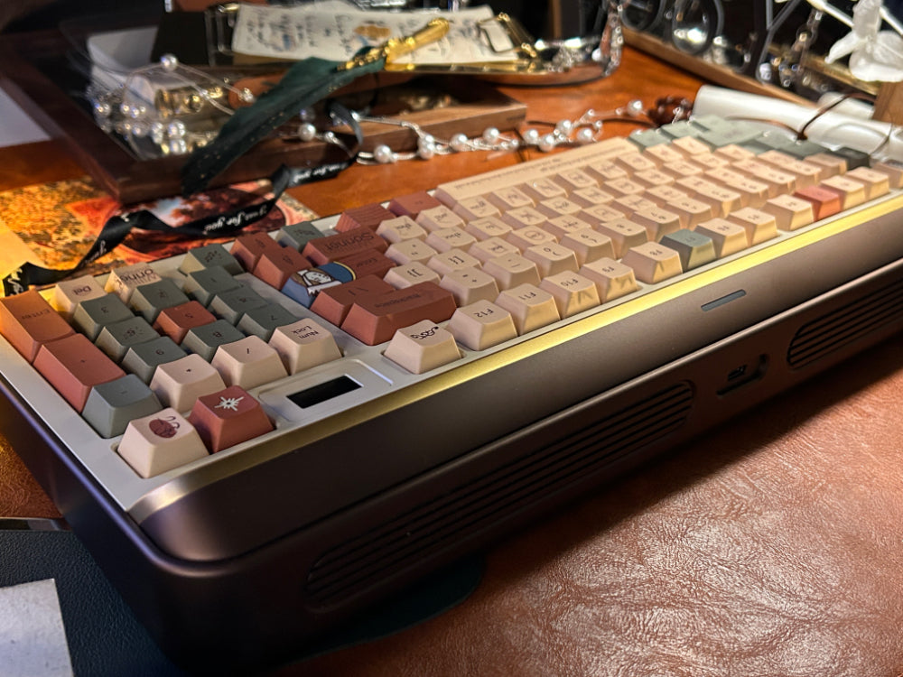 ONLY 1 Instock Prebuilt Aluminum Customized Mechanical Keyboard Targa98 Brown Set