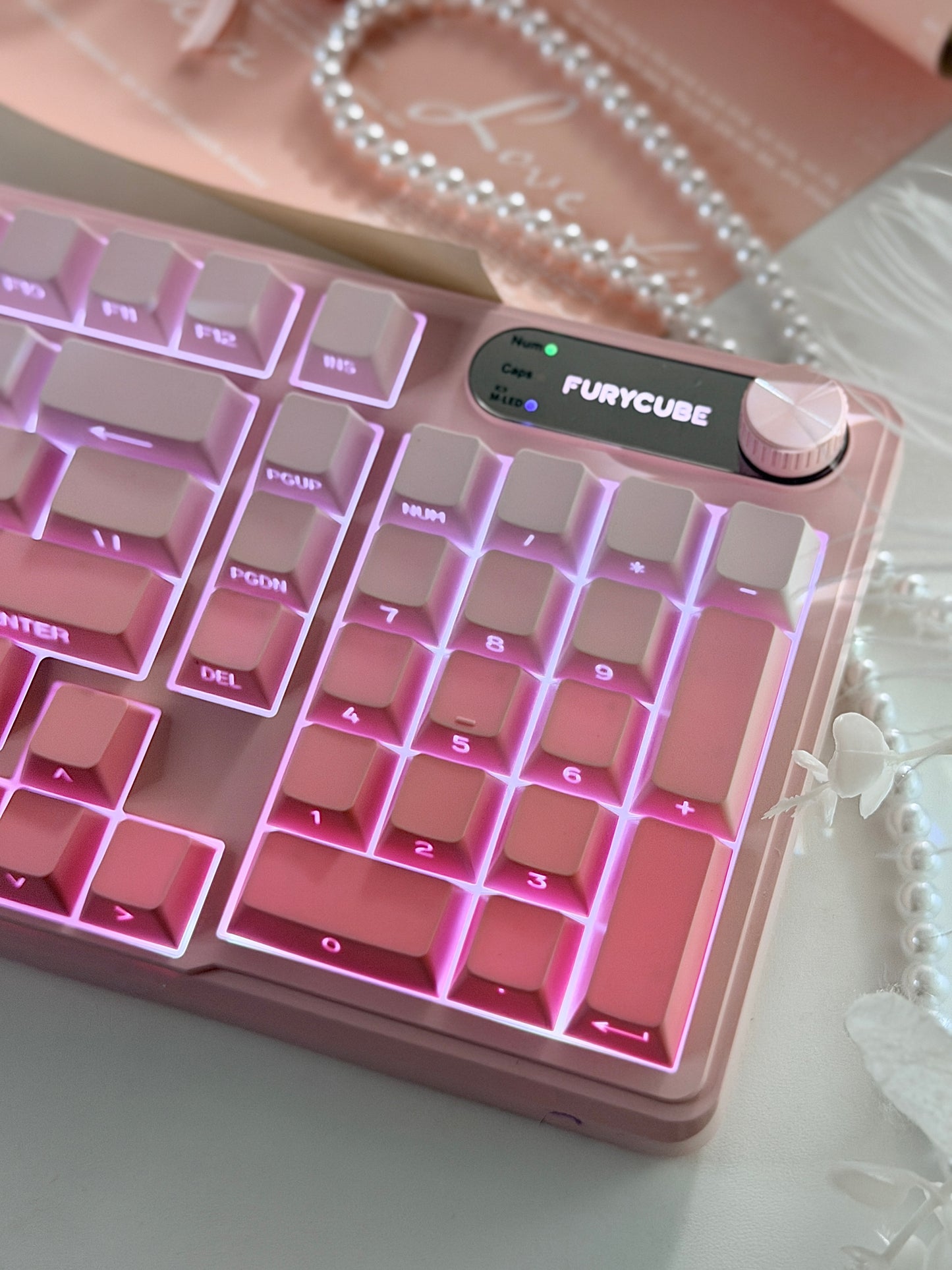Unboxing For SALEs IP98 Wireless Gaming Keyboard - Wireless Keyboard with RGB Backlighting, IPX8 Water Resistance, and Side Printed PBT Translucent Keycaps, Suitable for Gaming or Work (Pink White)