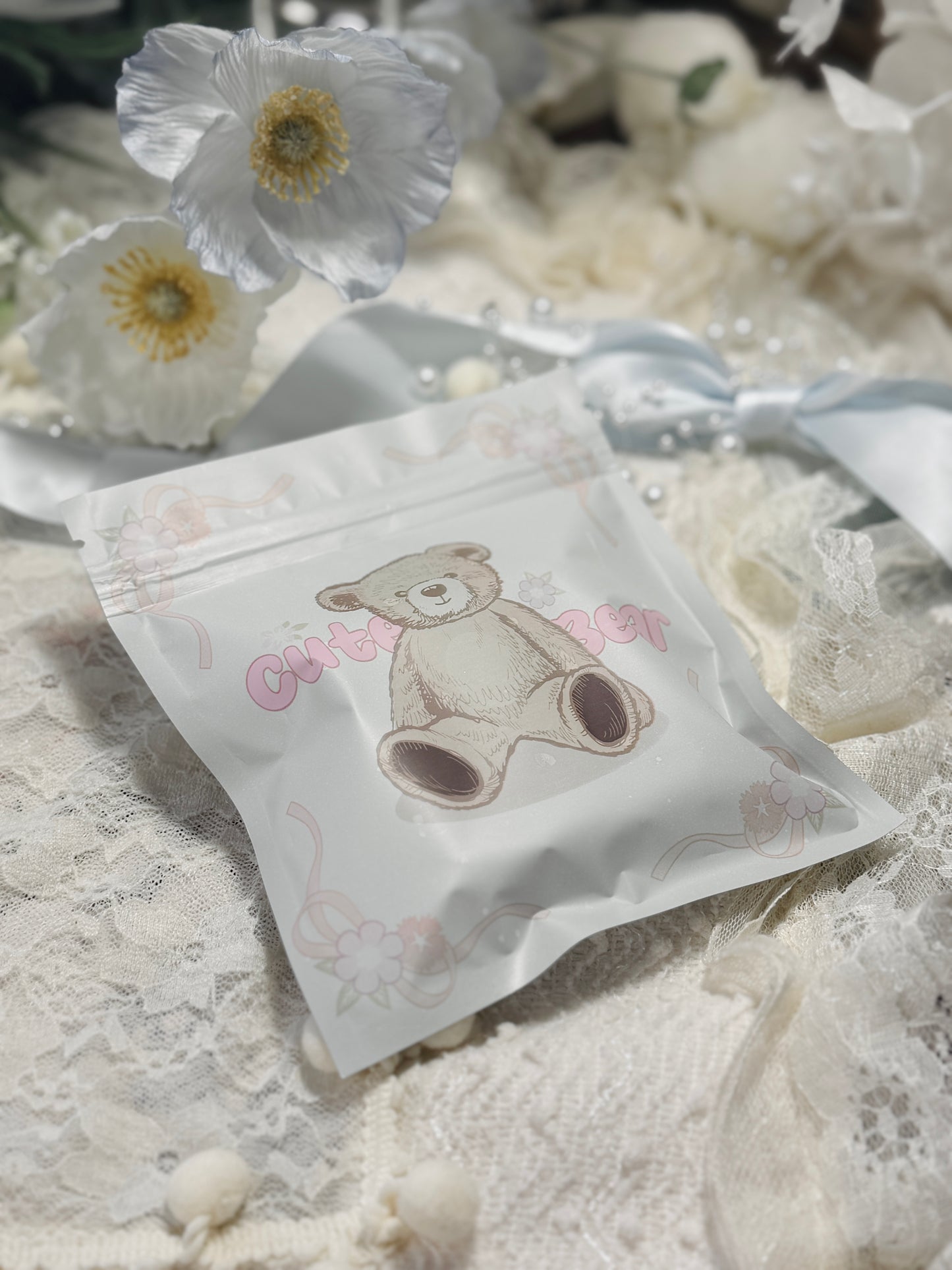 Designer False Nails Cute Bunny Diamond Creamy Champion Shimmer Long Press-On Nails(#937)