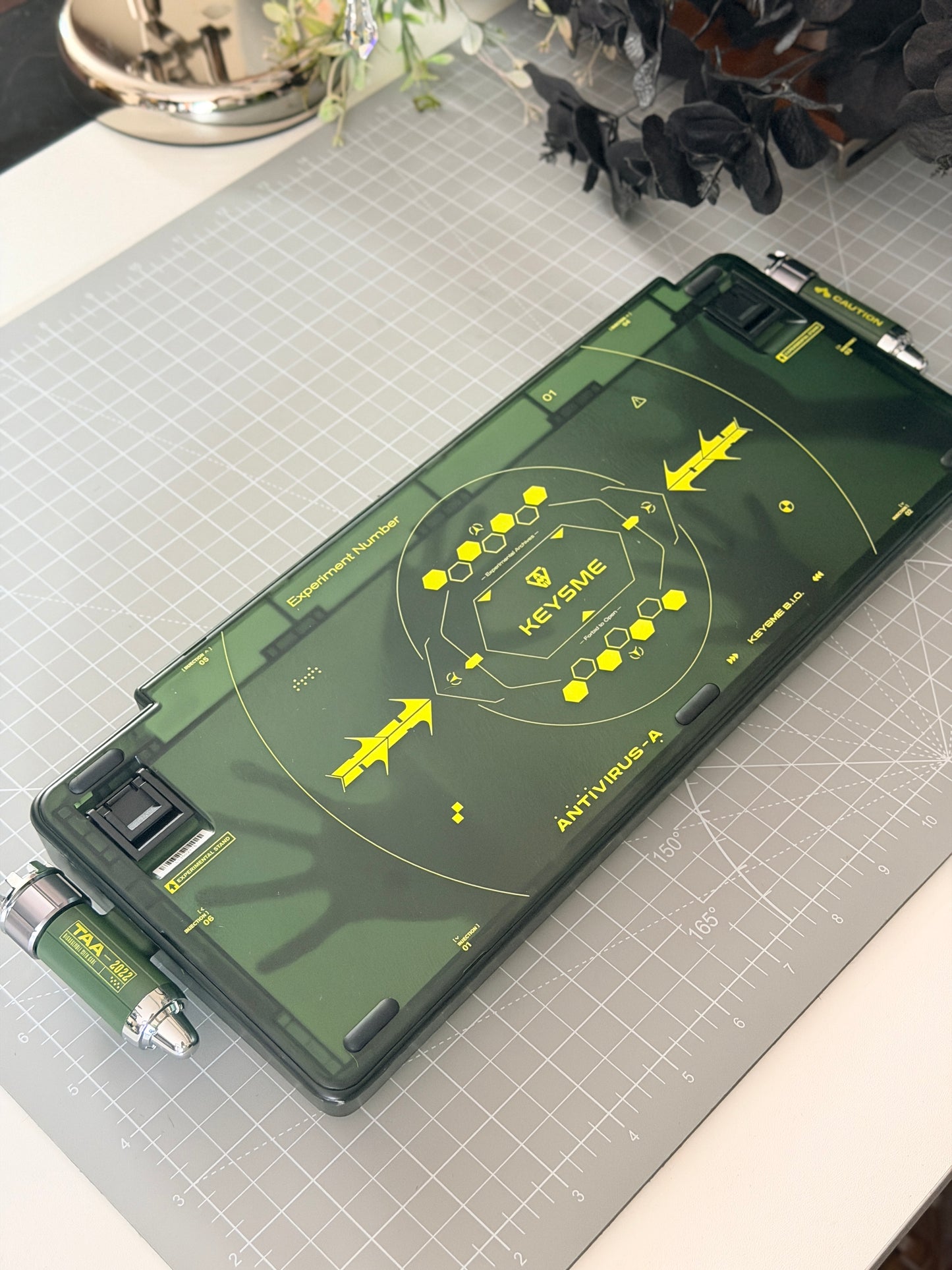 Unboxing Sample For Sale ONLY 1 Instock Keysme Lunar 01 Green Mechanical Keyboard- Ghost Ship