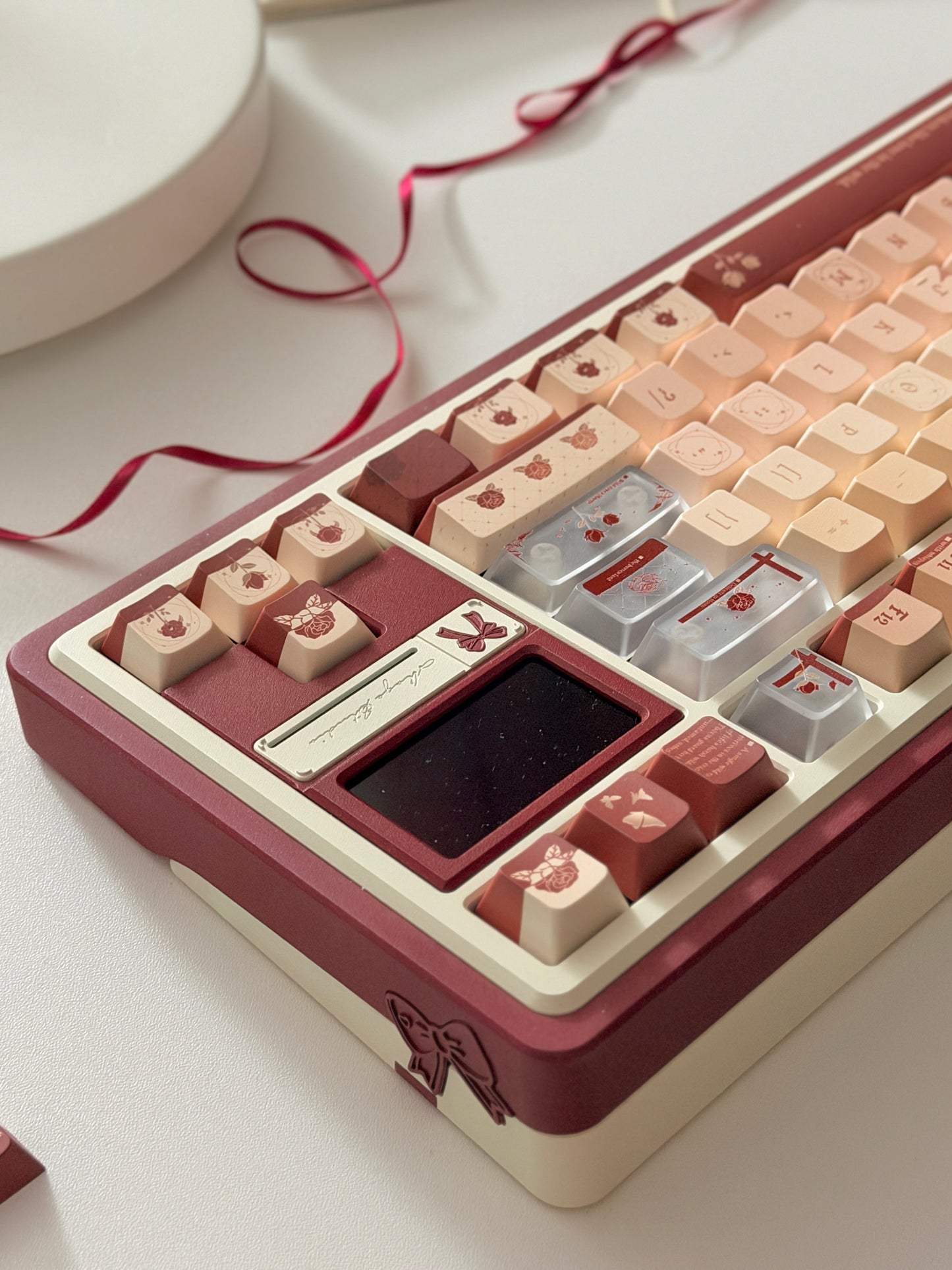 ONLY 1 Instock Red Velvet Gift80 Prebuilt Aluminum Custom Mechanical Keyboard