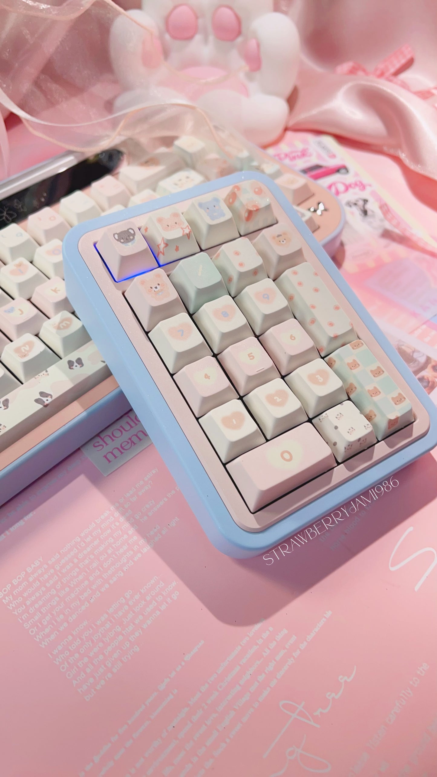 Preorder Prebuilt Targa65 Pink Blue Aluminum Customized Mechanical Keyboard