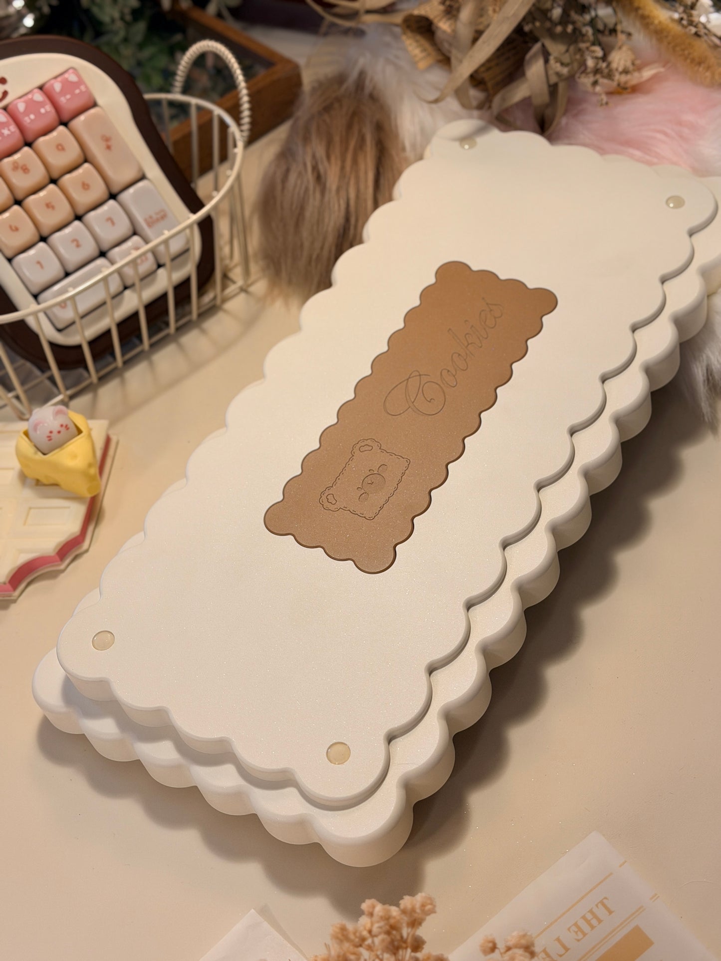 ONLY 1 Instock Prebuilt Aluminum Custom Mechanical Keyboard Cookie75 & Toast Pad Set