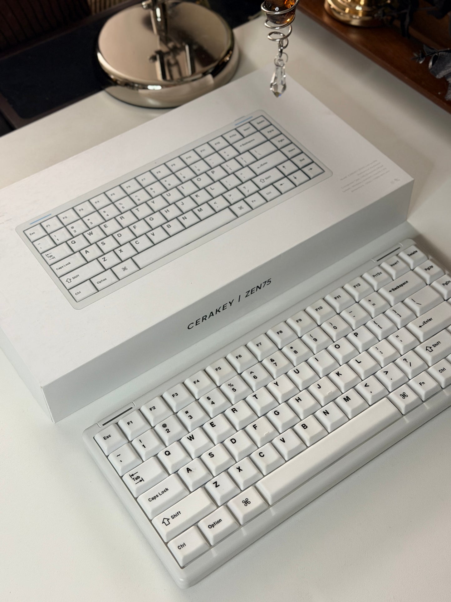 Unboxing Clearance ONLY 1 Instock ZEN75 Low-Profile Keyboard with Ceramic Keycaps