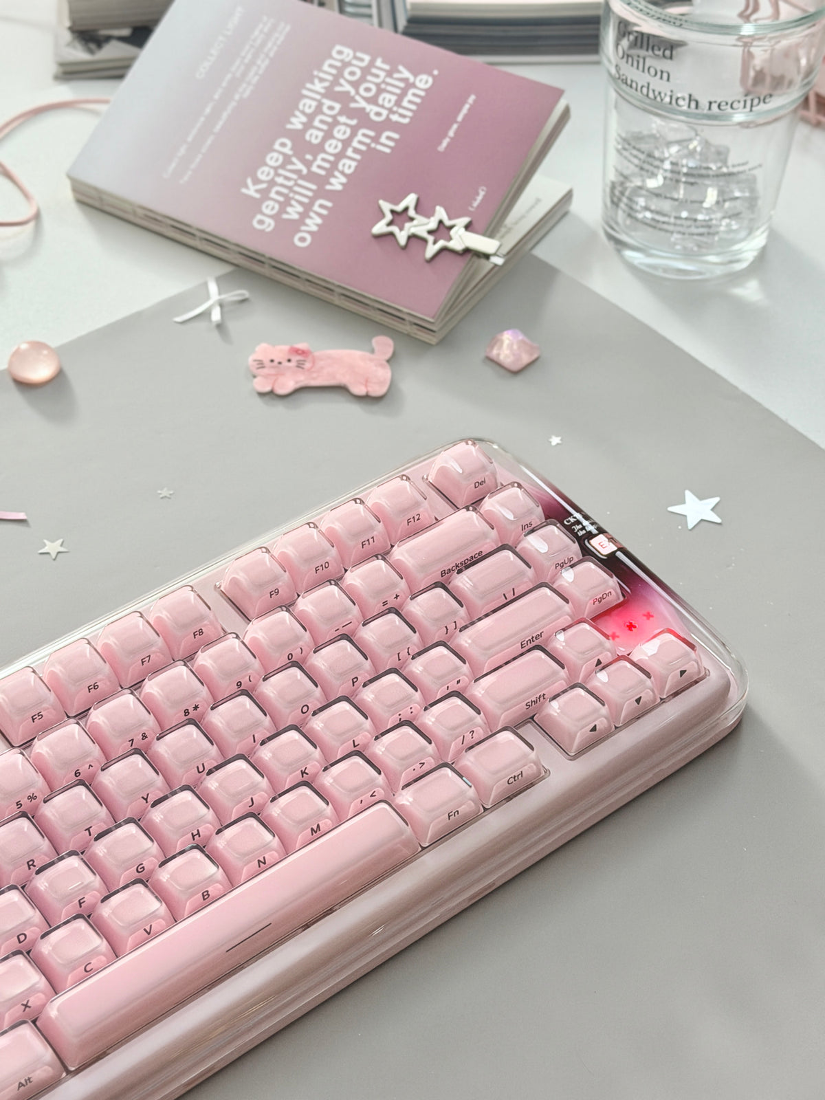 Unboxing Clearance ONLY 1 Instock XVX x CoolKiller CK75 SE Wireless Mechanical Keyboard Pink