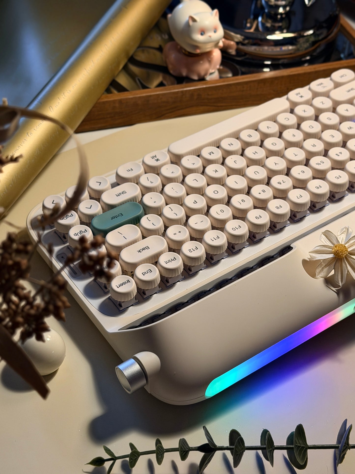 Unboxing Clearance ONLY 1 Instock EPOMAKER Glyph75 Typewriter Mechanical Keyboard